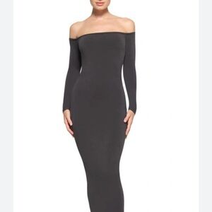 Skims Vintage Off The Shoulder Dress